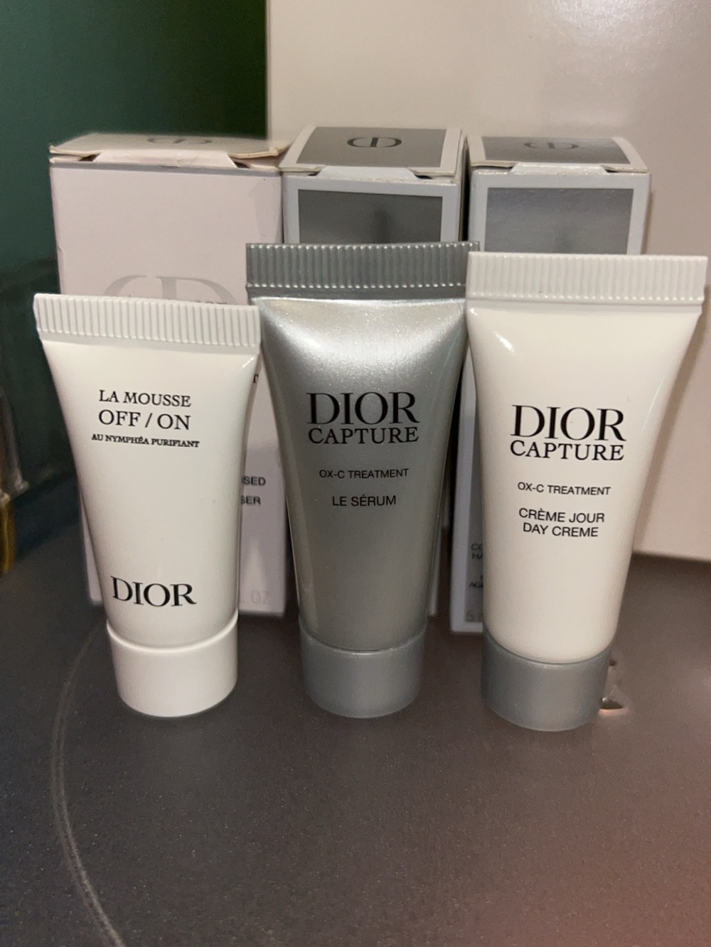 Dior Skincare Trio — White & Silver Mini Serums